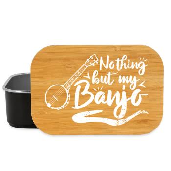 Banjo player saying - Lunch Box - black - Front