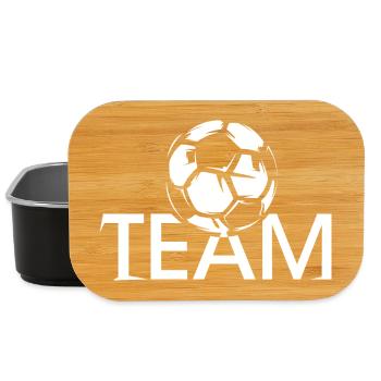 Team Team Icon Symbol Ball Soccer Club - Lunch Box - black - Front