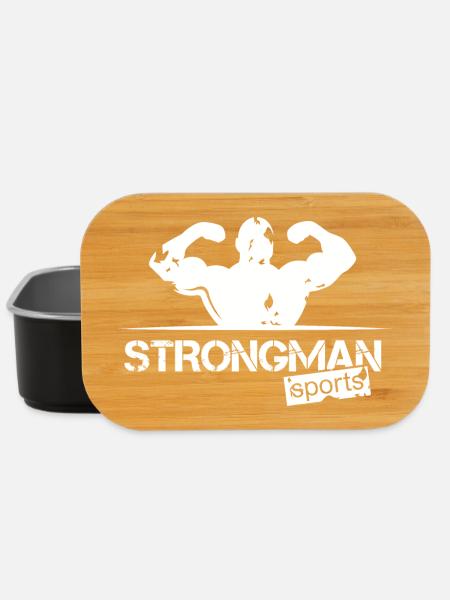 strongman sport Logo Team Verein Training icon - Lunch Box - Schwarz