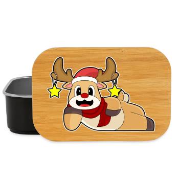 Rentier Weihnachten Winter - Lunch Box - Schwarz - Vorne