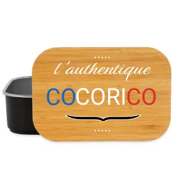Cocorico – Design Français Minimaliste - Boîte à goûter - noir - Devant
