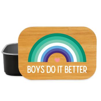 LGBTQ Pride Month - Boys Do it better - Lunch Box - black - Front