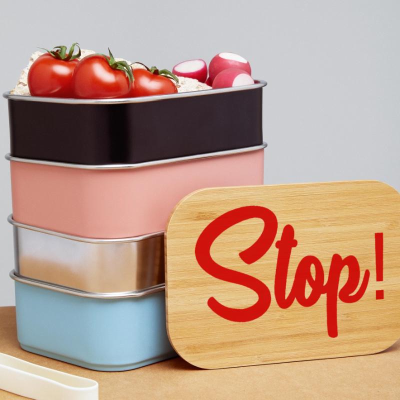 STOP. HUMOR. MESSAGE. QUOTATION. PANEL. DAD Lunch Box