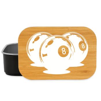 Billardkugeln Zeichnung - Lunch Box - Schwarz - Vorne
