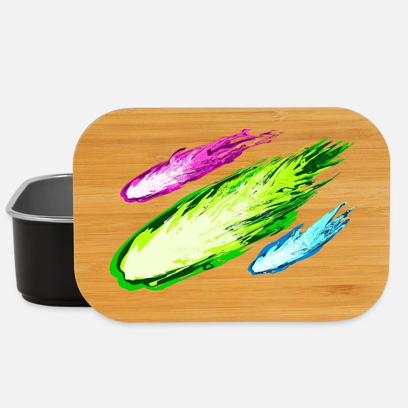 Explosion von bunten Drachen - Lunch Box - Schwarz