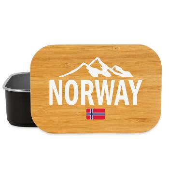 Norvège - Norvège - Norvège - Drapeau - Scandinavie - Boîte à goûter - noir - Devant