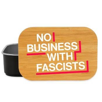 NO BUSINESS WITH FASCISTS - Lunch Box - black - Front