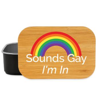 Vivid Rainbow Pride Design - Lunch Box - black - Front