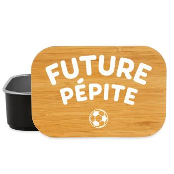 Future Pépite ballon rond enfant football - Boîte à goûter - noir - Devant