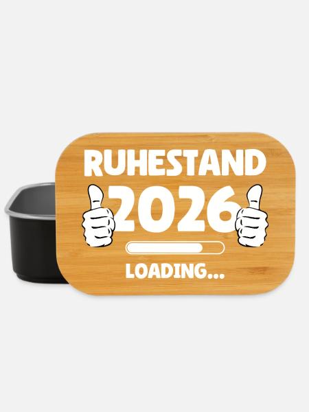 Ruhestand 2026 Loading - Lunch Box - Schwarz