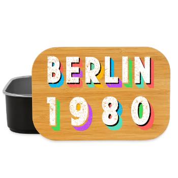Berlin 1980 Retro Neon - Lunch Box - Schwarz - Vorne