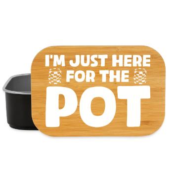 Pour le pot Casino Gambling Funny Player - Boîte à goûter - noir - Devant