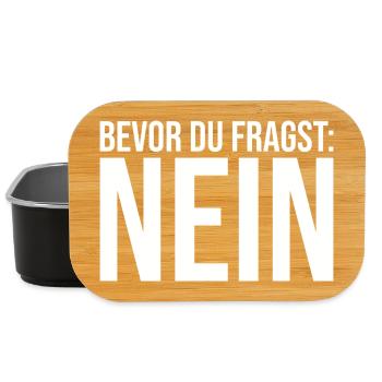 Before you ask: No - Lunch Box - black - Front