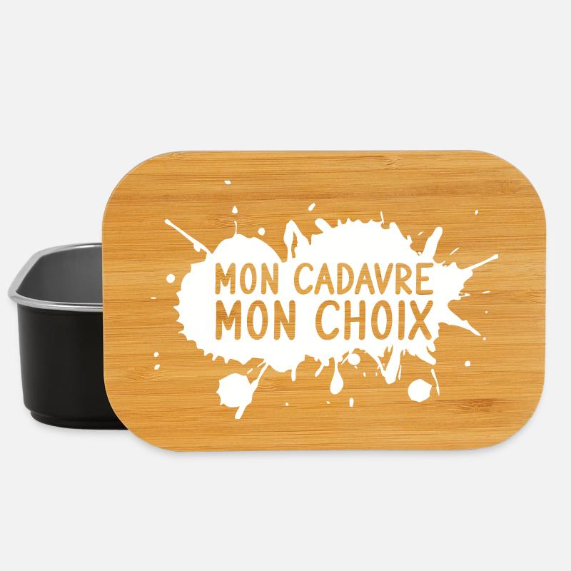 Mon cadavre, mon choix - Boîte à goûter - noir