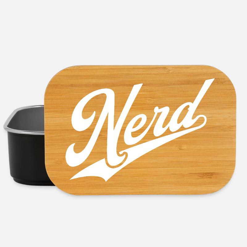 NERDY forever - NERD retro weiß - Lunch Box - Schwarz
