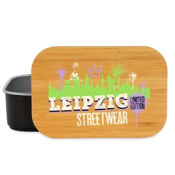 Leipzig Skyline Stadt Deutschland Graffiti Kunst - Lunch Box - Schwarz - Vorne