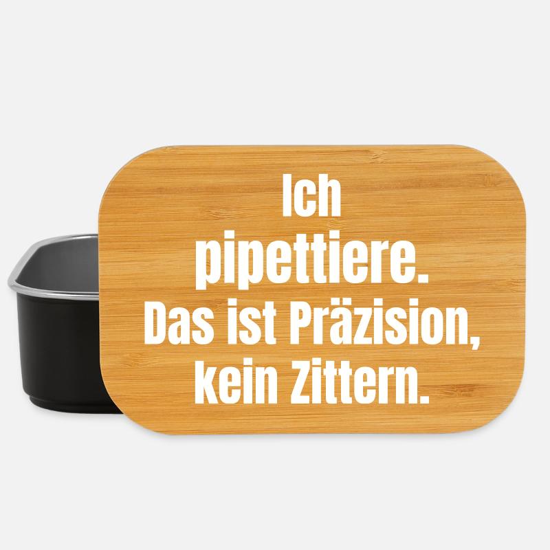 Ich pipettiere: Präzision ohne Zittern - Lunch Box - Schwarz