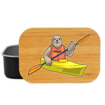 Seal small boat - Lunch Box - black - Front