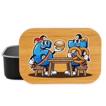 Meme 67 Six Seven 6 7 Italian meme - Lunch Box - black - Front