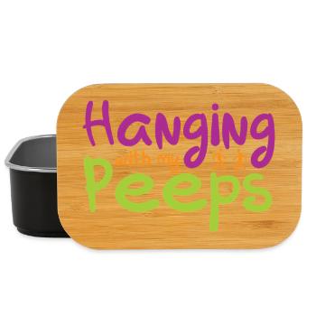 Hanging with my Peeps - Lunch Box - Schwarz - Vorne