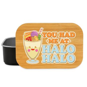 You Had Me At Halo Halo Filipino Dessert Graphic - Lunch Box - Schwarz - Vorne