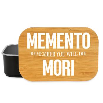 Gothic Memento Mori Design - Lunch Box - Schwarz - Vorne