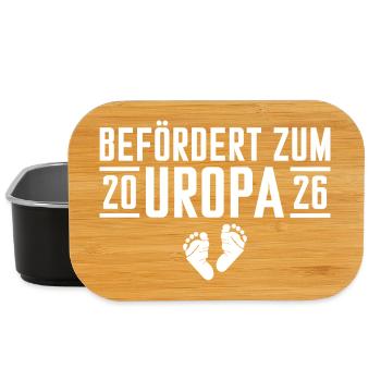 Babyparty Befördert zum Uropa 2026 - Lunch Box - Schwarz - Vorne