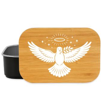 Taube Heilig Christlich - Lunch Box - Schwarz - Vorne