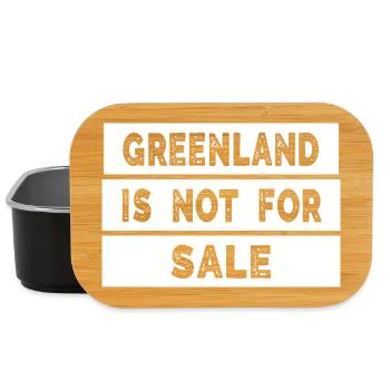 Greenland Is Not For Sale - Lunch Box - Schwarz - Vorne