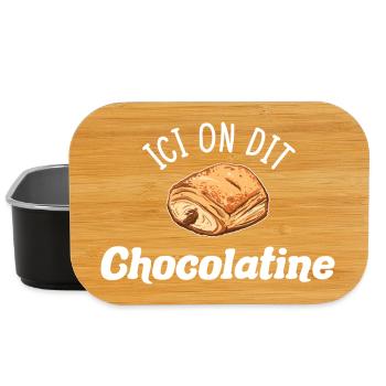 Chocolatine Humour Pain au Chocolat South West - Lunch Box - black - Front