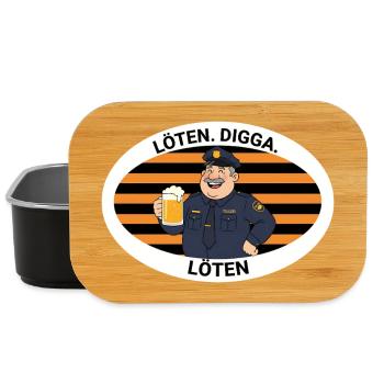 Soldering Digga Police Cartoon - Lunch Box - black - Front