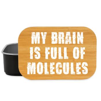 Un cerveau plein de molécules - Boîte à goûter - noir - Devant