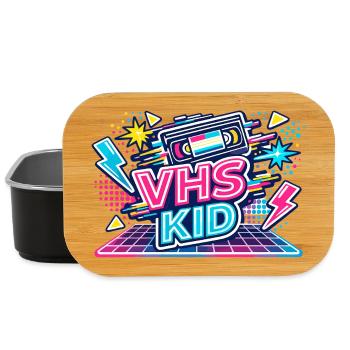 VHS KID Neon Retro - Lunch Box - Schwarz - Vorne