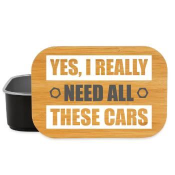 Yes i really need Car lover car guy mechanic - Boîte à goûter - noir - Devant