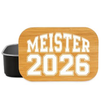 Meister 2026 Logo - Lunch Box - Schwarz - Vorne