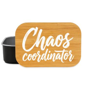 Chemise du coordinateur du chaos – Diction drôle - Boîte à goûter - noir - Devant