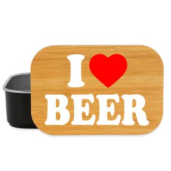 I Love Beer - Lunch Box - Schwarz - Vorne