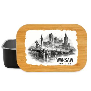 Sketch of the city of Warsaw - Lunch Box - black - Front