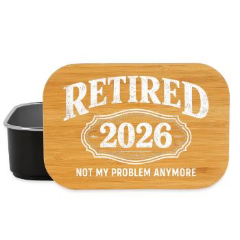 Ruhestand 2026 – nicht mehr mein Problem. Ruhestan - Lunch Box - Schwarz - Vorne