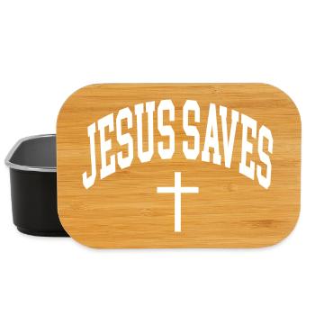 Jesus Saves - Lunch Box - Schwarz - Vorne