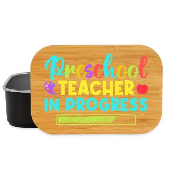 Pre K Teacher Preschool In Progress Kindergarten - Lunch Box - Schwarz - Vorne