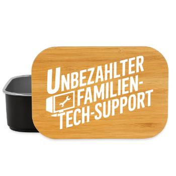 Unbezahlter Familien Tech-Support - Lunch Box - black - Front