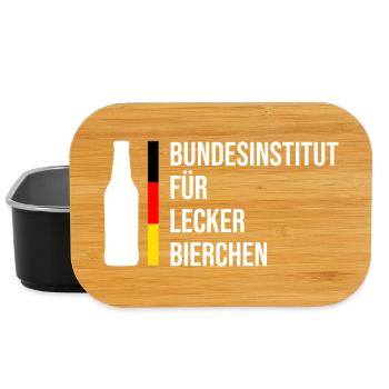 Bundesinstitut für Lecker Bierchen - Lunch Box - Schwarz - Vorne