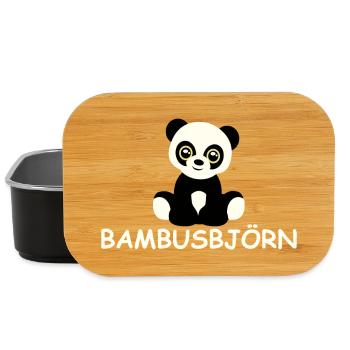 Bambus-Björn - Lunch Box - Schwarz - Vorne