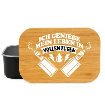 Ich genieße... - Lunch Box - Schwarz - Vorne