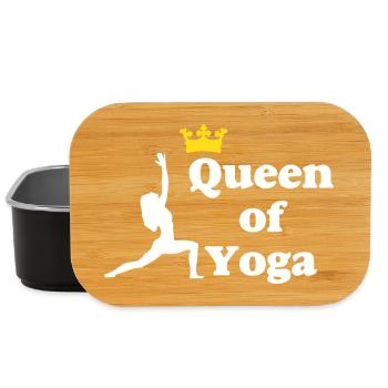 Queen of Yoga - Lunch Box - Schwarz - Vorne