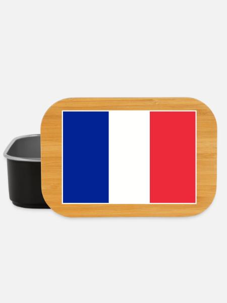 Drapeau de la France - Boîte à goûter - noir