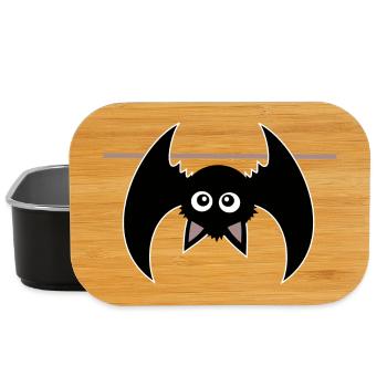 Halloween Bat - Lunch Box - black - Front