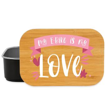 E-Bike Bike E Bike Battery Love Gift - Lunch Box - black - Front