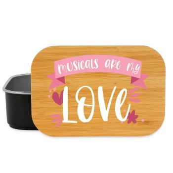musical theater actress singing gift - Lunch Box - black - Front